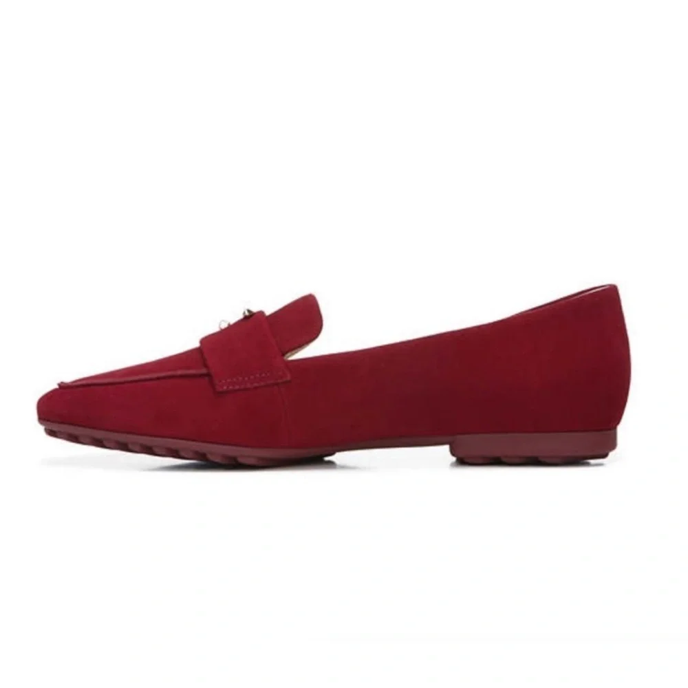 FRANCO SARTO Petola Loafers Women's Shoes In Deep Red Size 8 NWOB